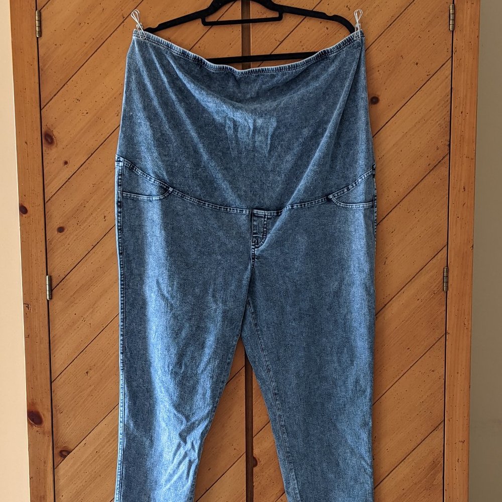 XXL H&M Maternity Jeggins, light wash